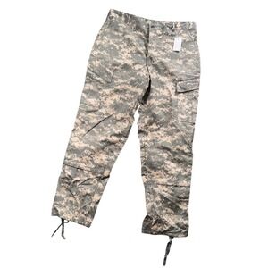 NWT Military ACU Digital Camo Cargo Pants Mens Large Regular Green Trousers